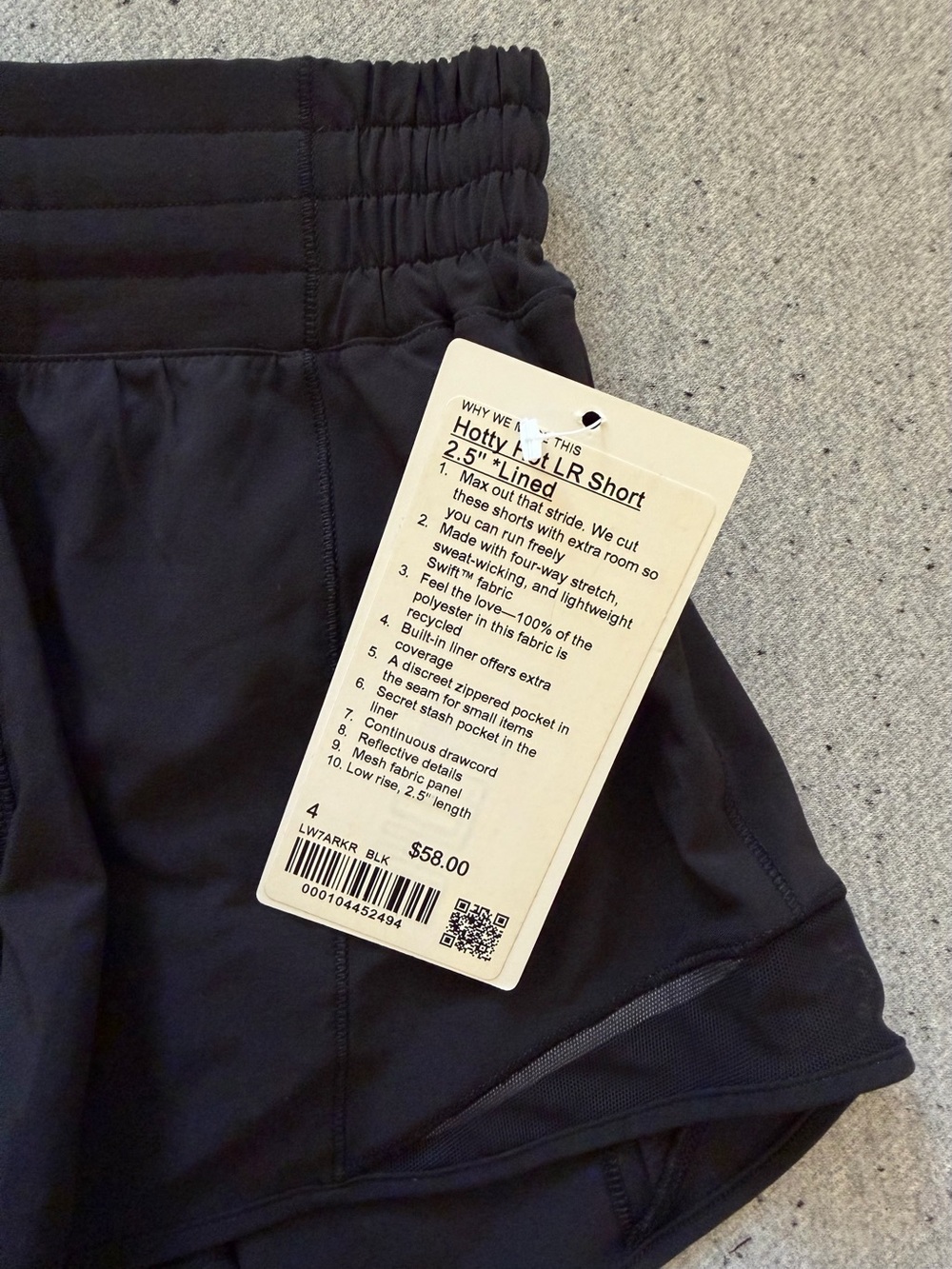 NWT Lululemon Hotty Hot Shorts - Picture 5 of 5